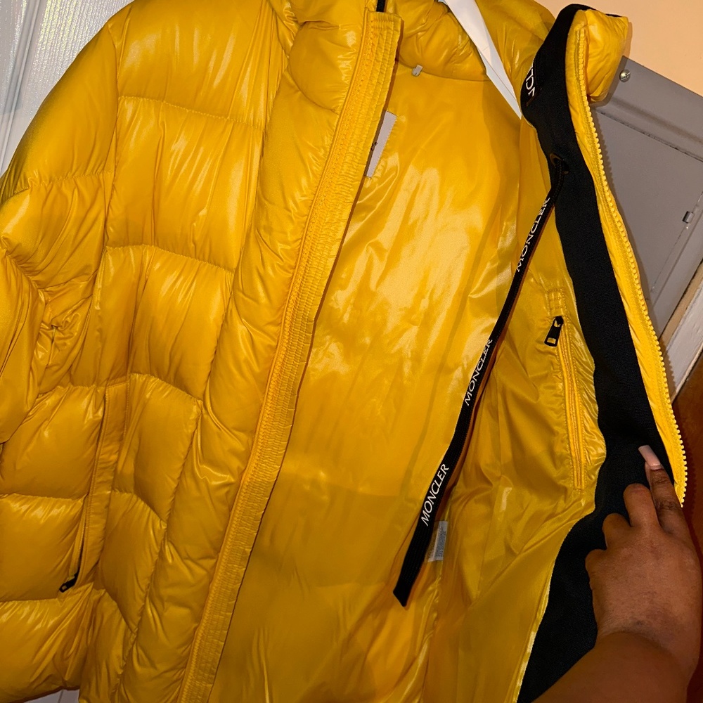 Yellow moncler